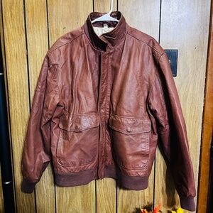 Vintage Midwest International leather jacket XL